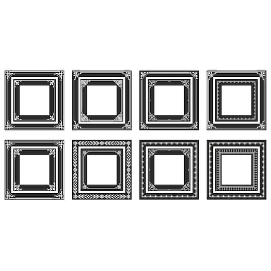 RoomMates Black & White Ornate Gallery Frames Peel & Stick Wall Decals | Michaels®